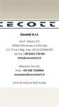 Mobile Screenshot of cecottisrl.it