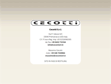Tablet Screenshot of cecottisrl.it